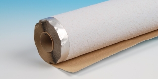 Folia aluminiowa z tapetą drewnopochodną RAUHFASER